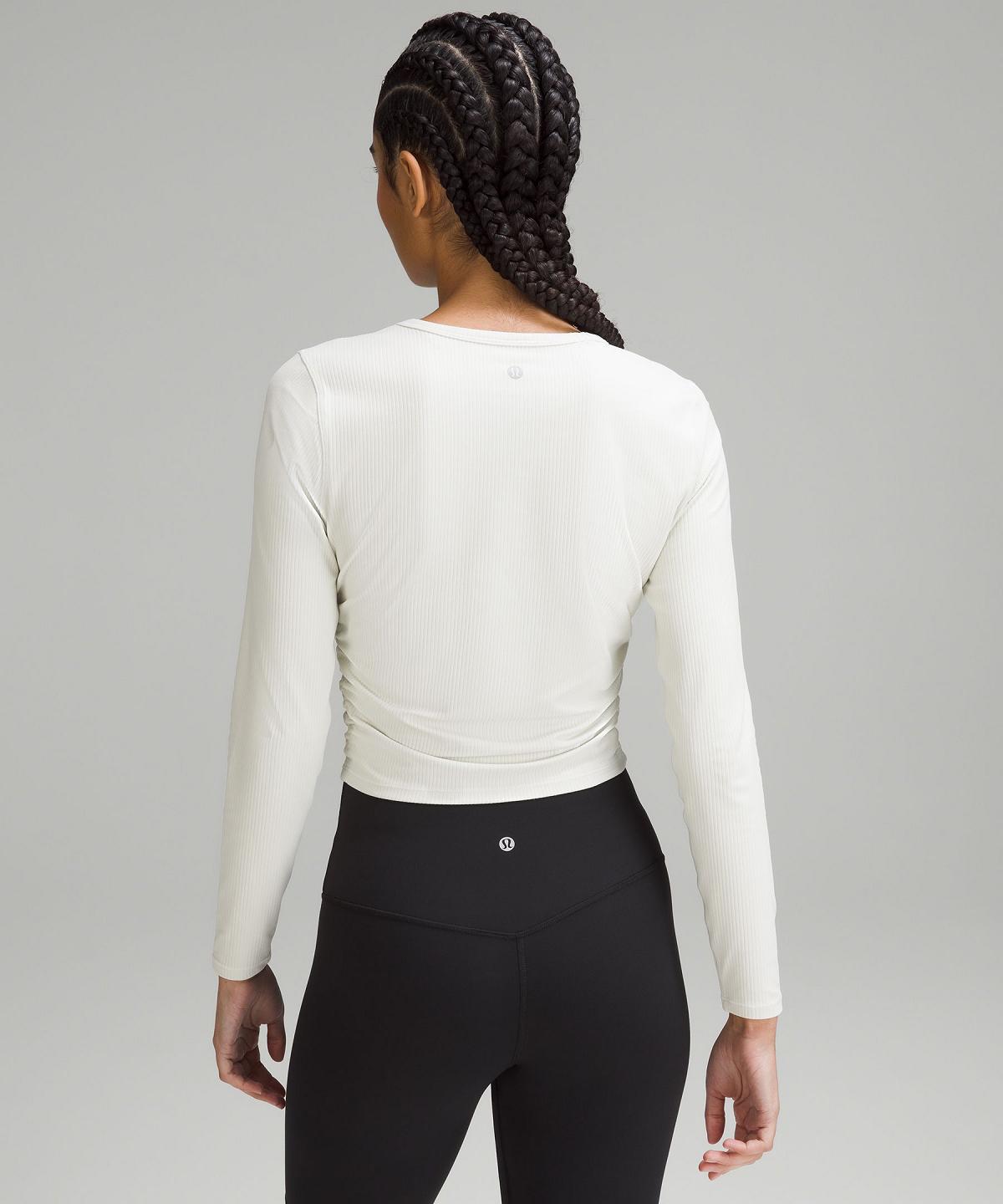 White Women Lululemon All It Takes Ribbed Nulu Long Sleeve Shirts | AU_LuLu37093