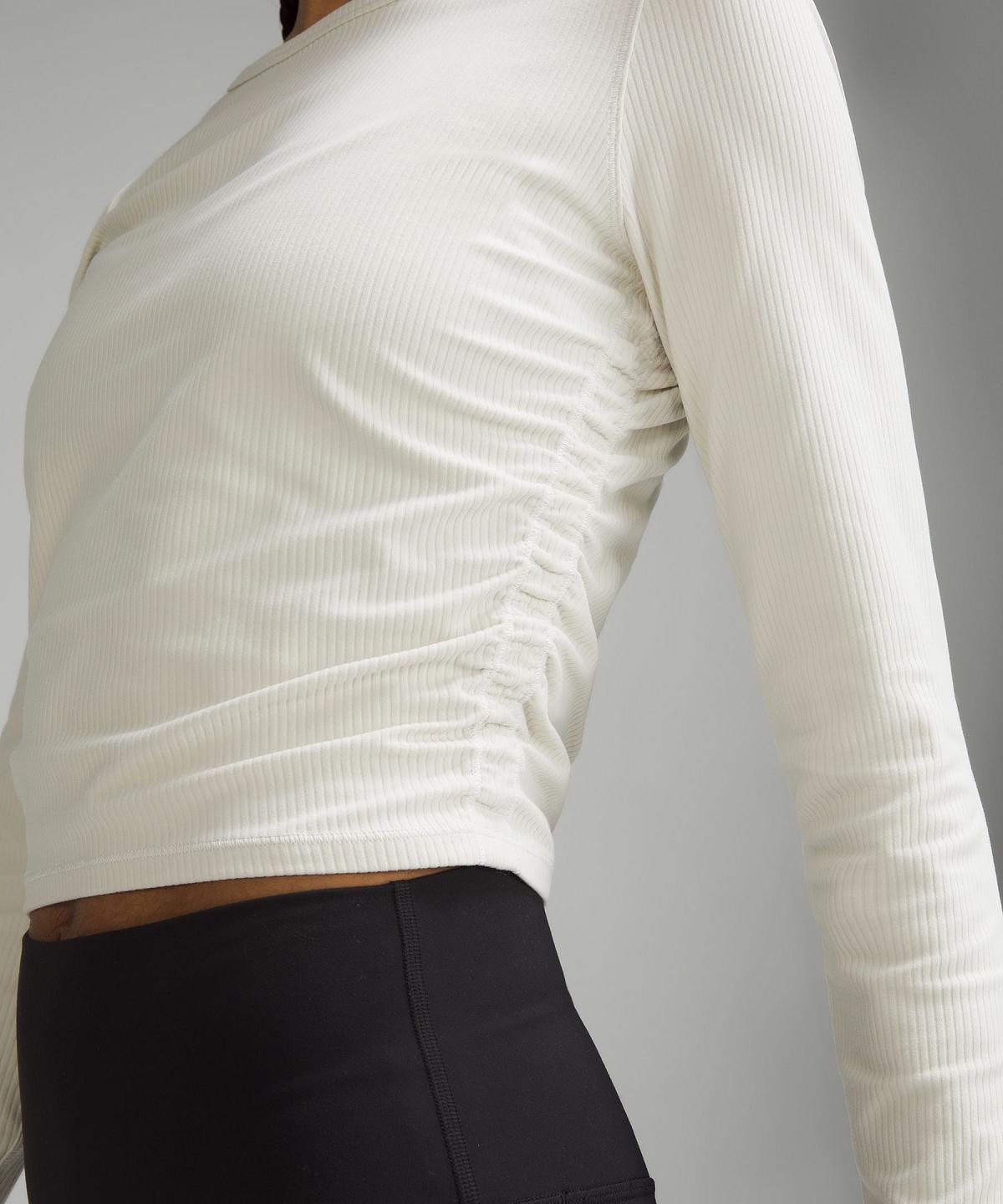 White Women Lululemon All It Takes Ribbed Nulu Long-Sleeve Shirts | AU_LuLu39396