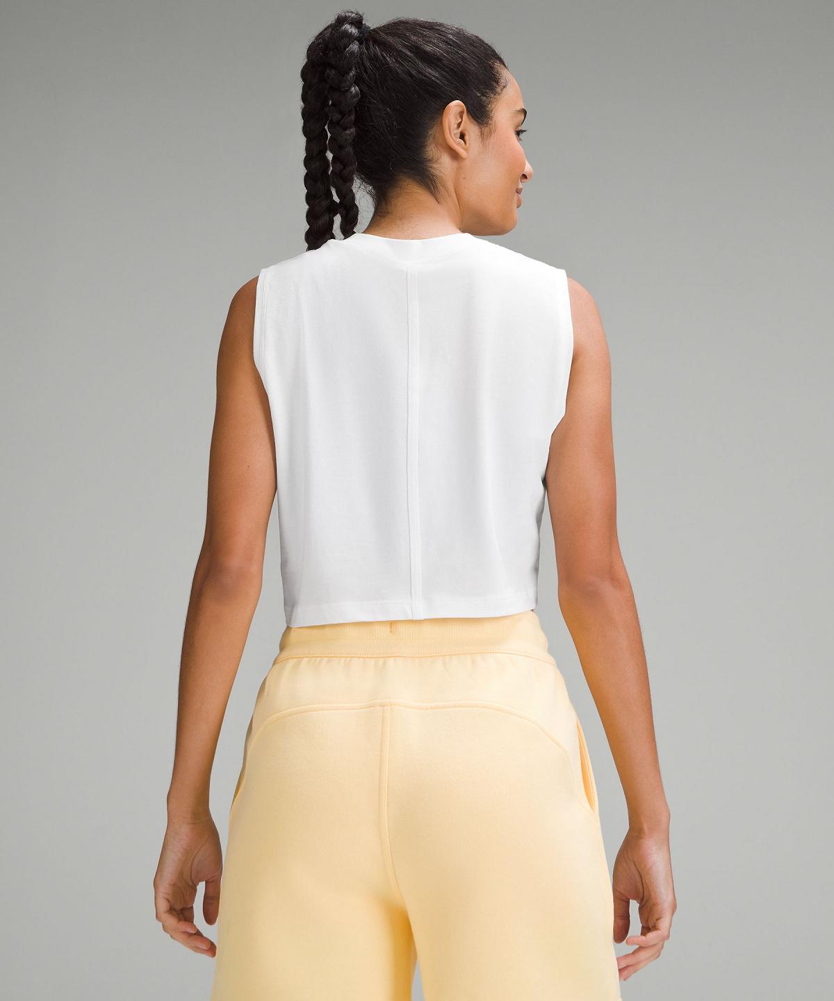 White Women Lululemon All Yours Cropped Shirts | AU_LuLu37556