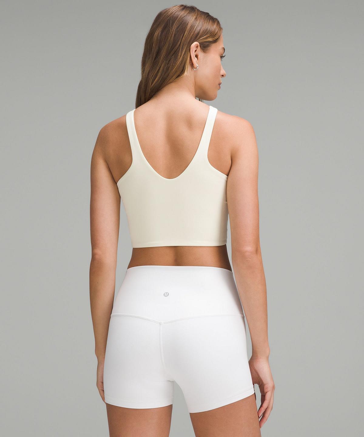 White Women Lululemon Bend This V and Racer Sports Bra | AU_LuLu30623