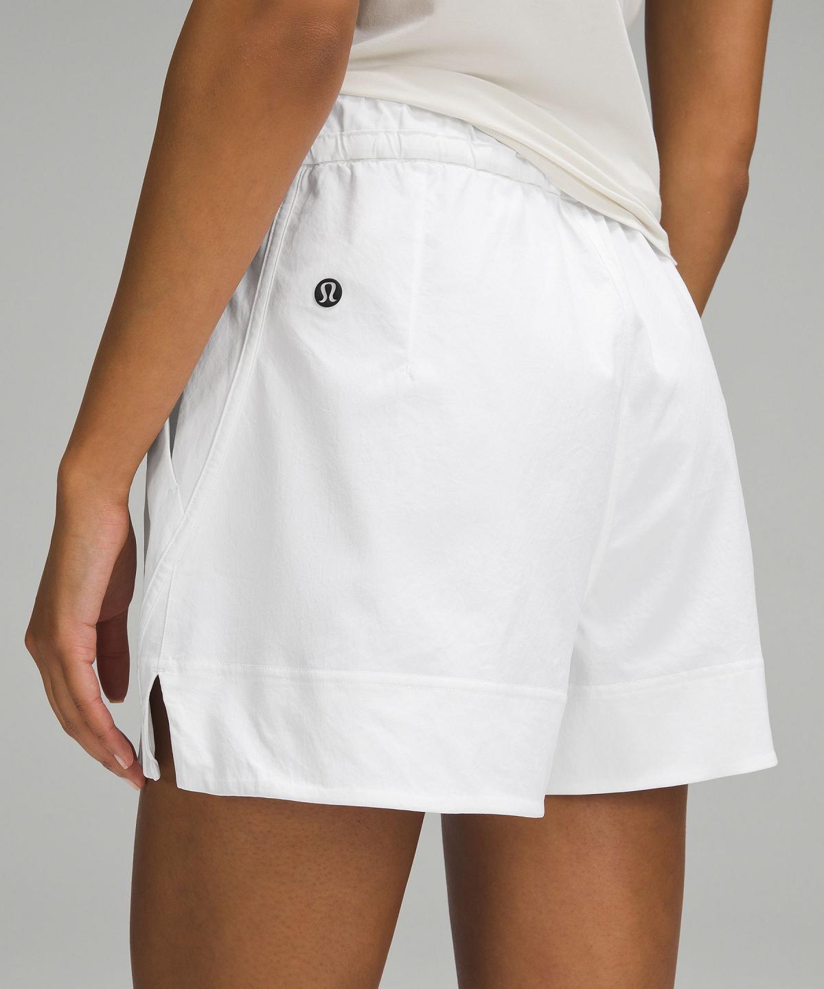 White Women Lululemon Cinchable Waist High-Rise Woven 3.5" Shorts | AU_LuLu12929