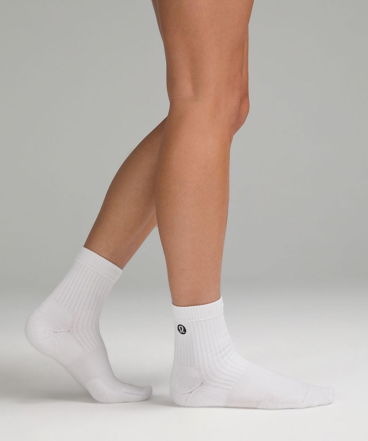 White Women Lululemon Daily Stride Quarter Socks | AU_LuLu15777