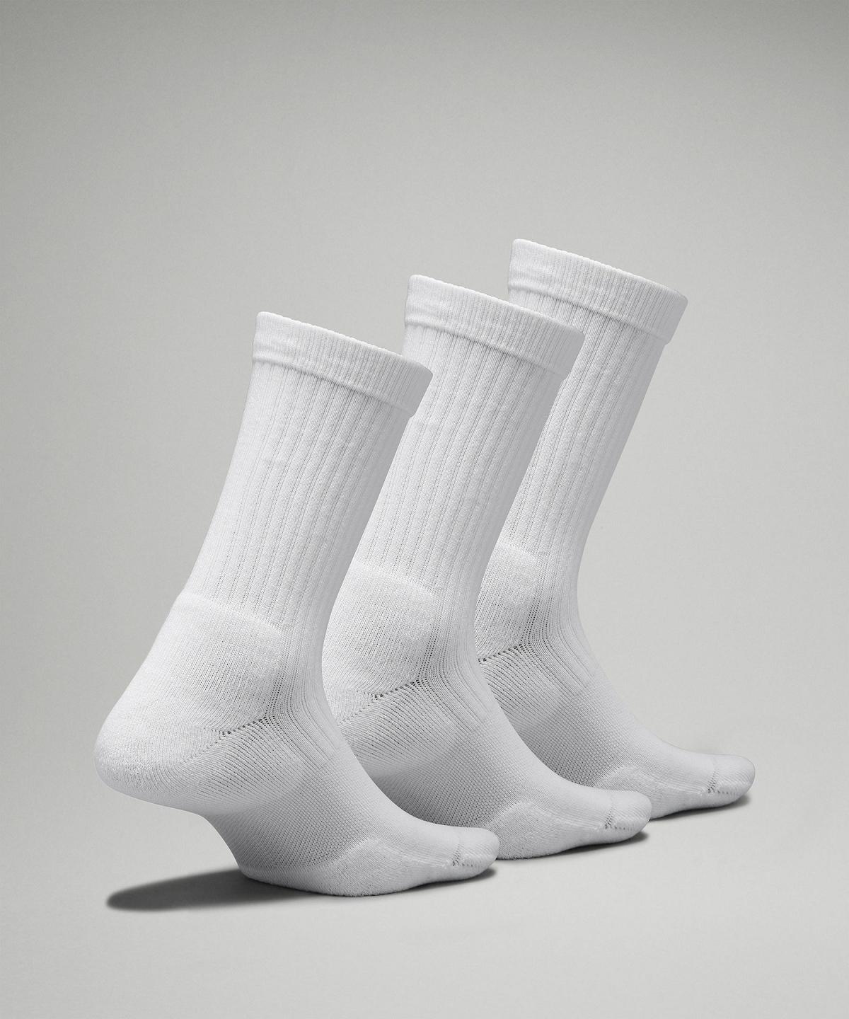 White Women Lululemon Daily Stride Ribbed Comfort Crew Socks | AU_LuLu49720