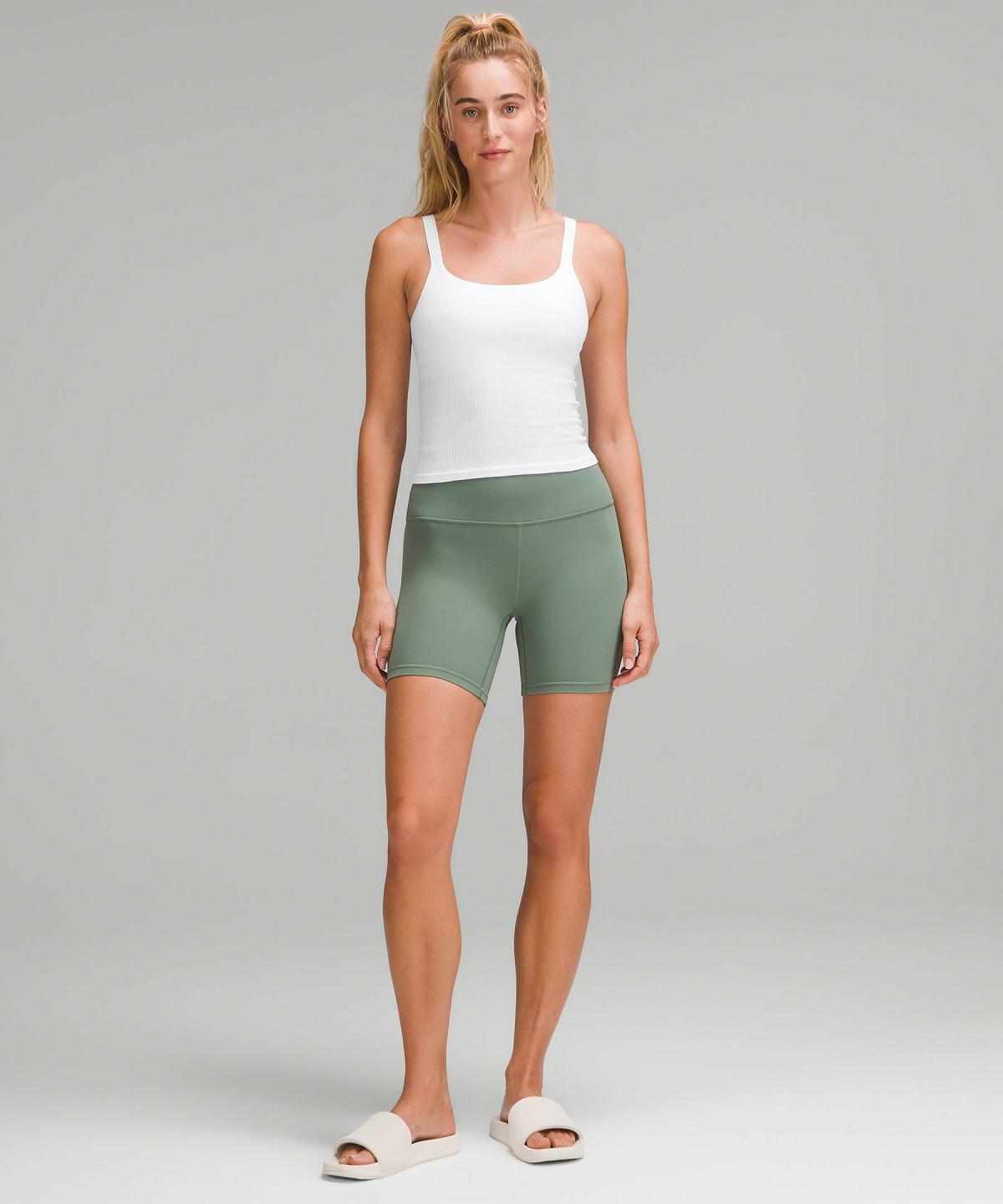 White Women Lululemon Ebb to Street Scoop-Neck Cropped Tank Top | AU_LuLu72965