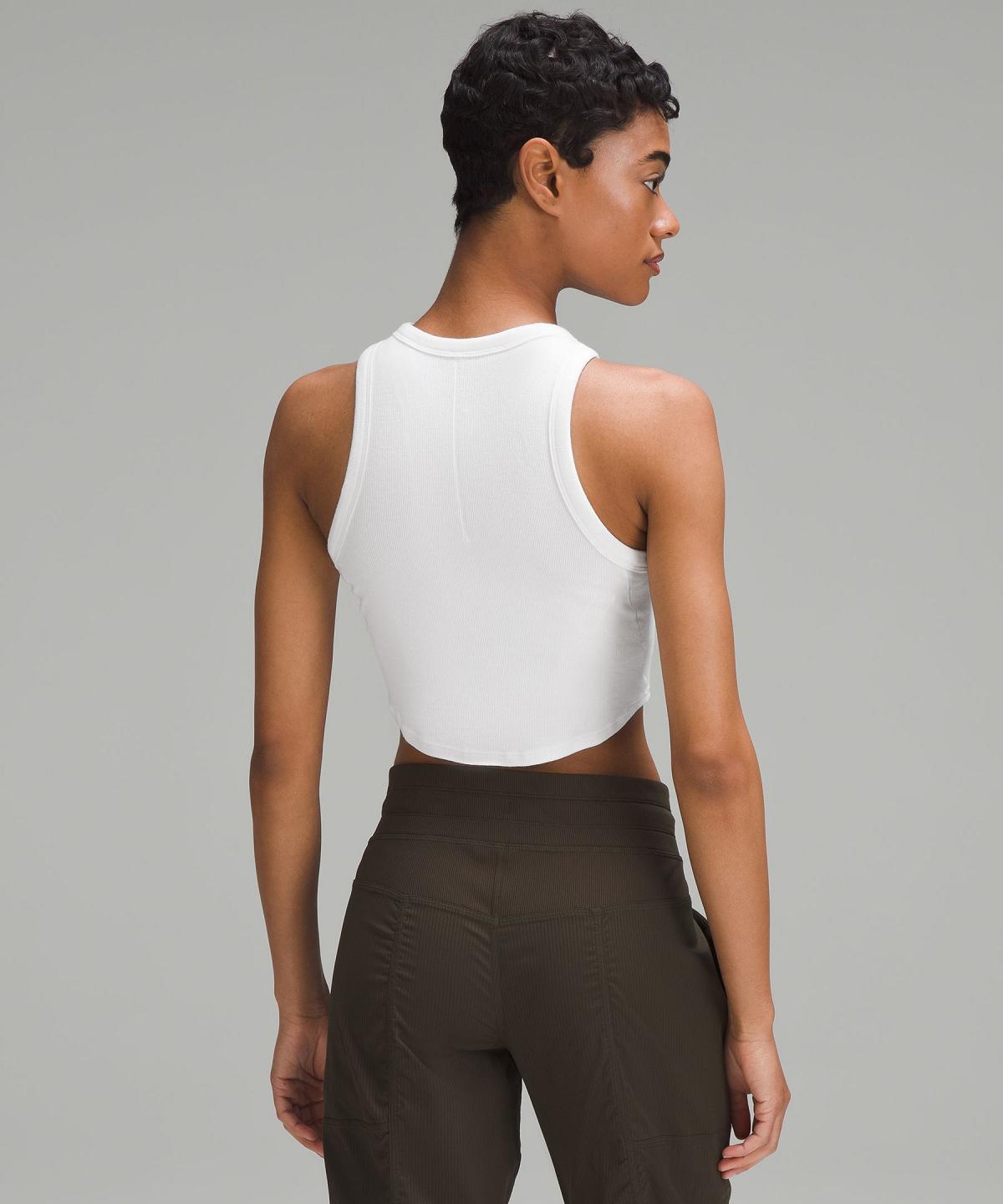 White Women Lululemon Hold Tight Cropped Shirts | AU_LuLu93856