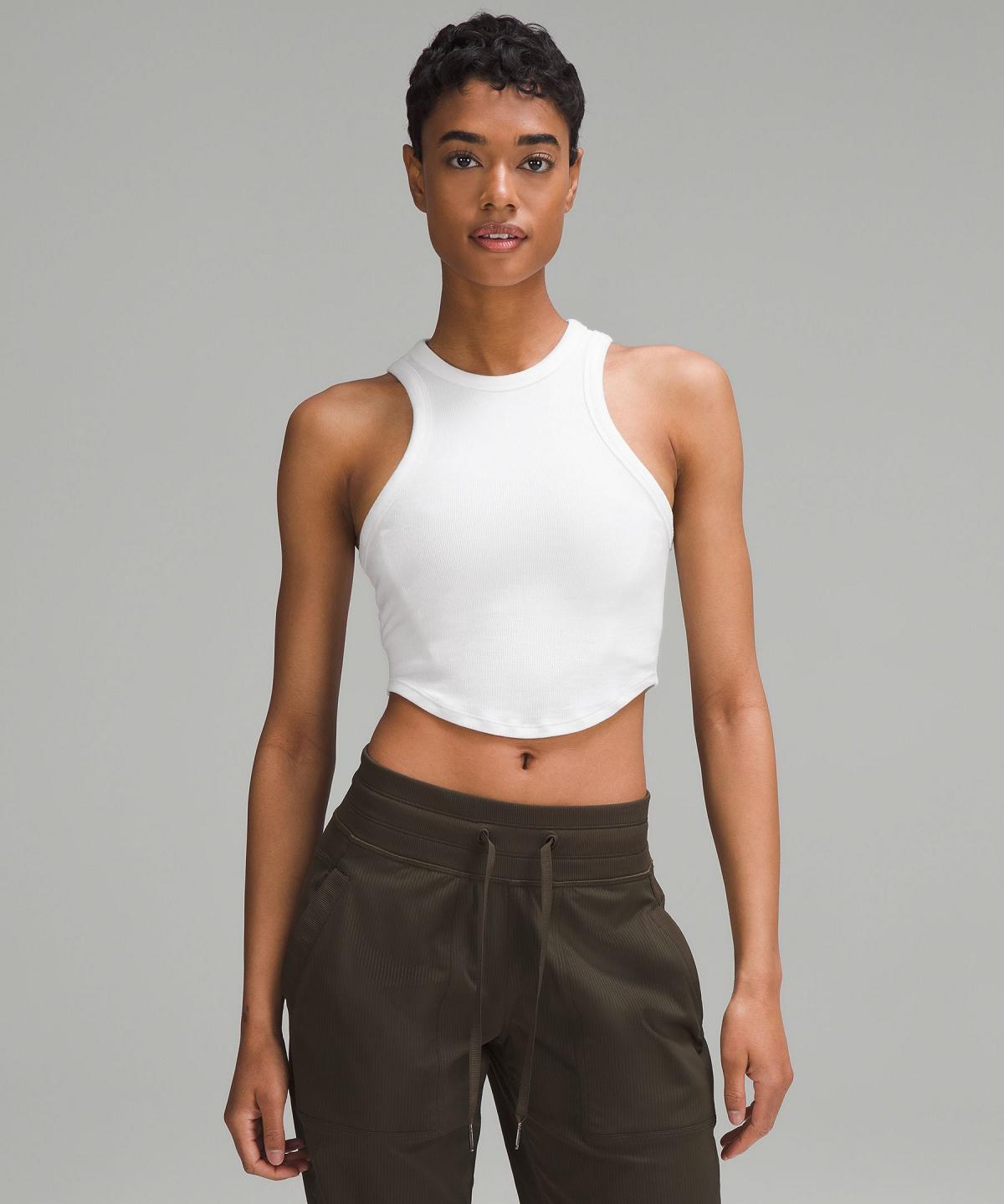 White Women Lululemon Hold Tight Cropped Shirts | AU_LuLu93856