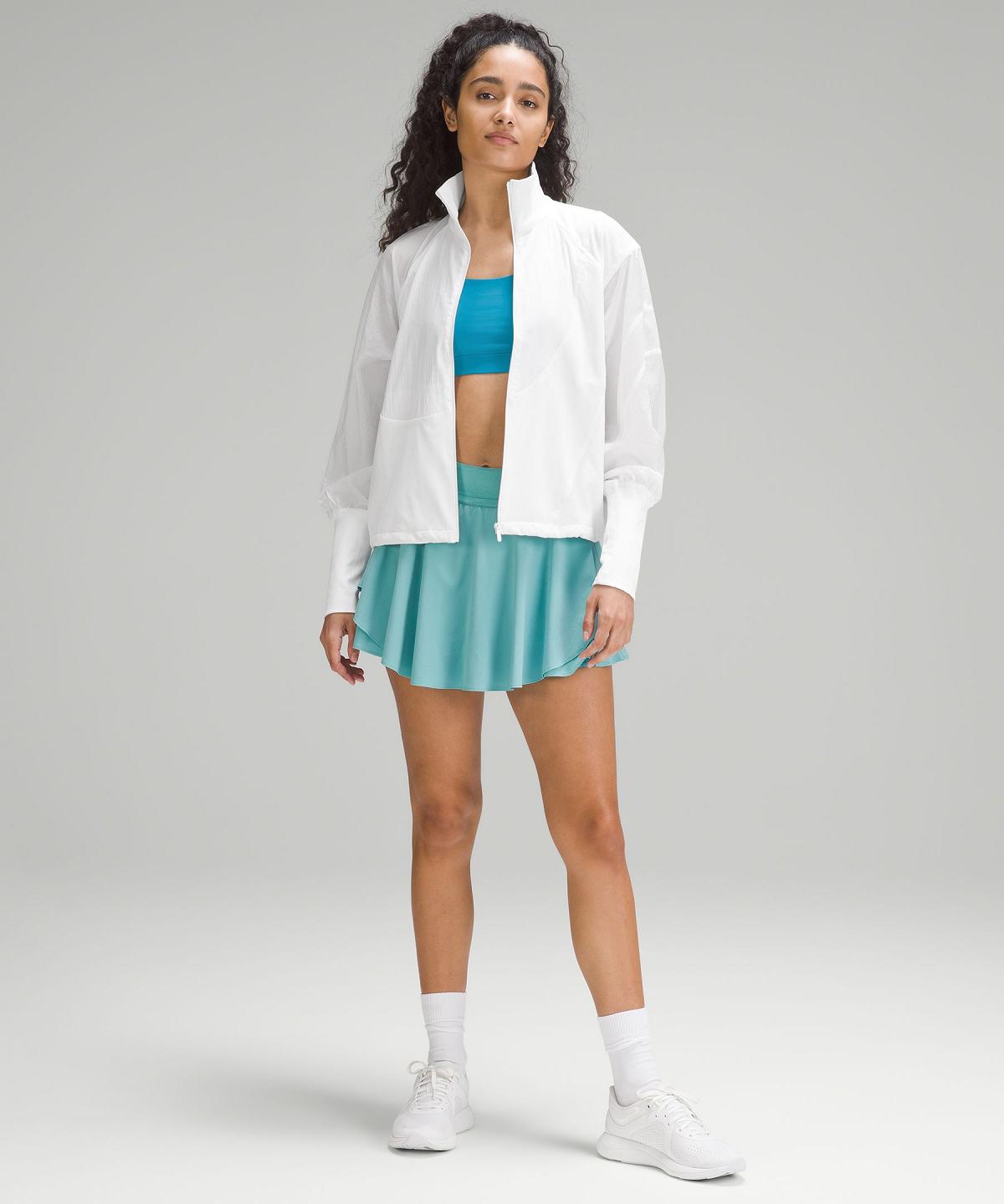 White Women Lululemon Lightweight Tennis Full-Zip Track Coats & Jackets | AU_LuLu32778