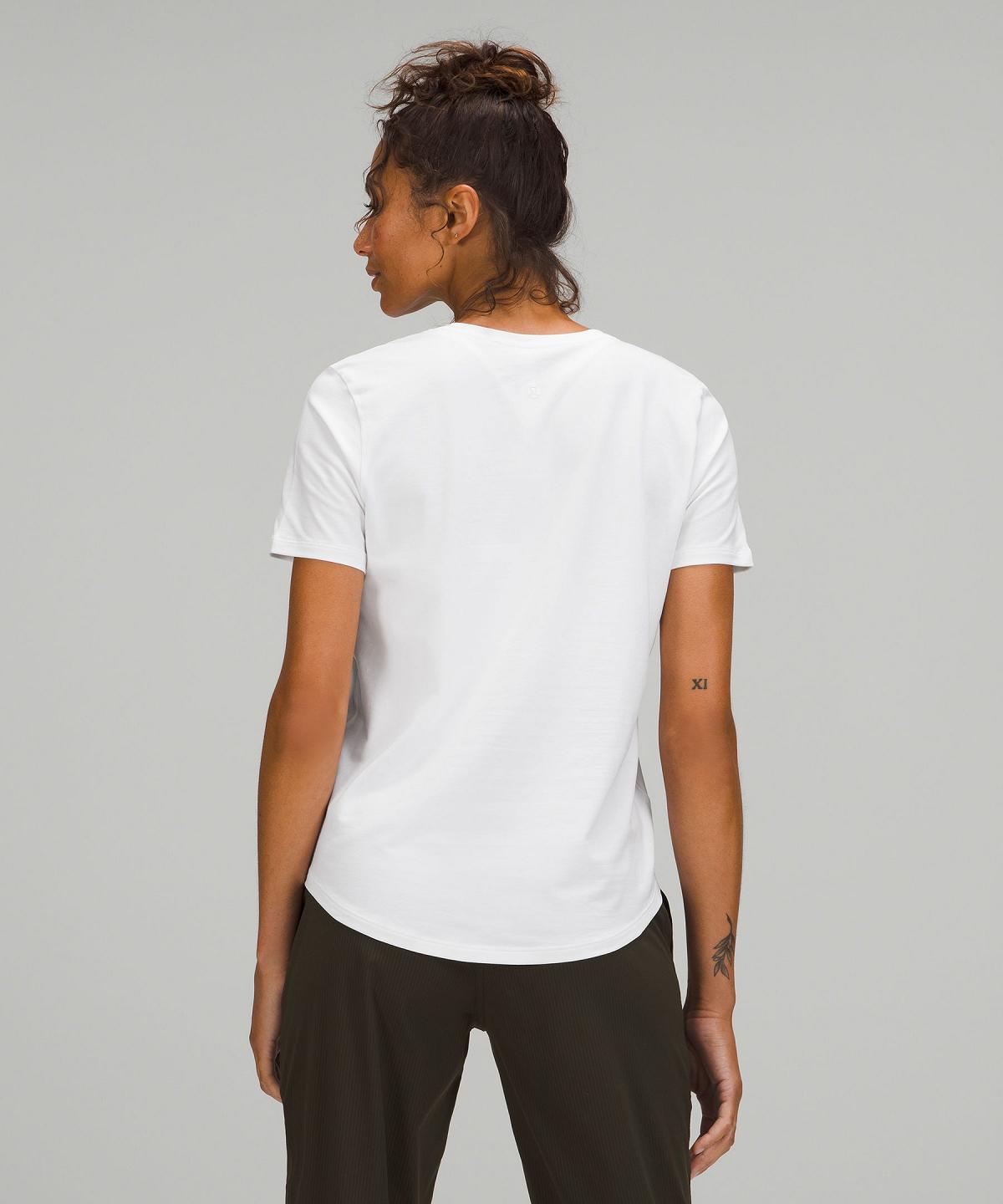 White Women Lululemon Love V-Neck T-Shirt Shirts | AU_LuLu61228