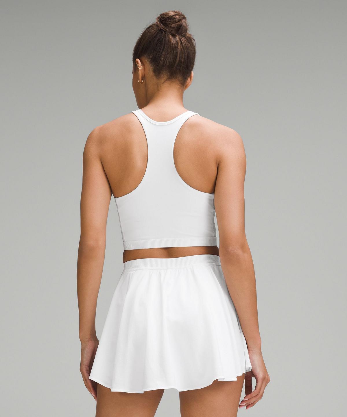 White Women Lululemon Narrow Hem Cropped Tennis Shirts | AU_LuLu23343