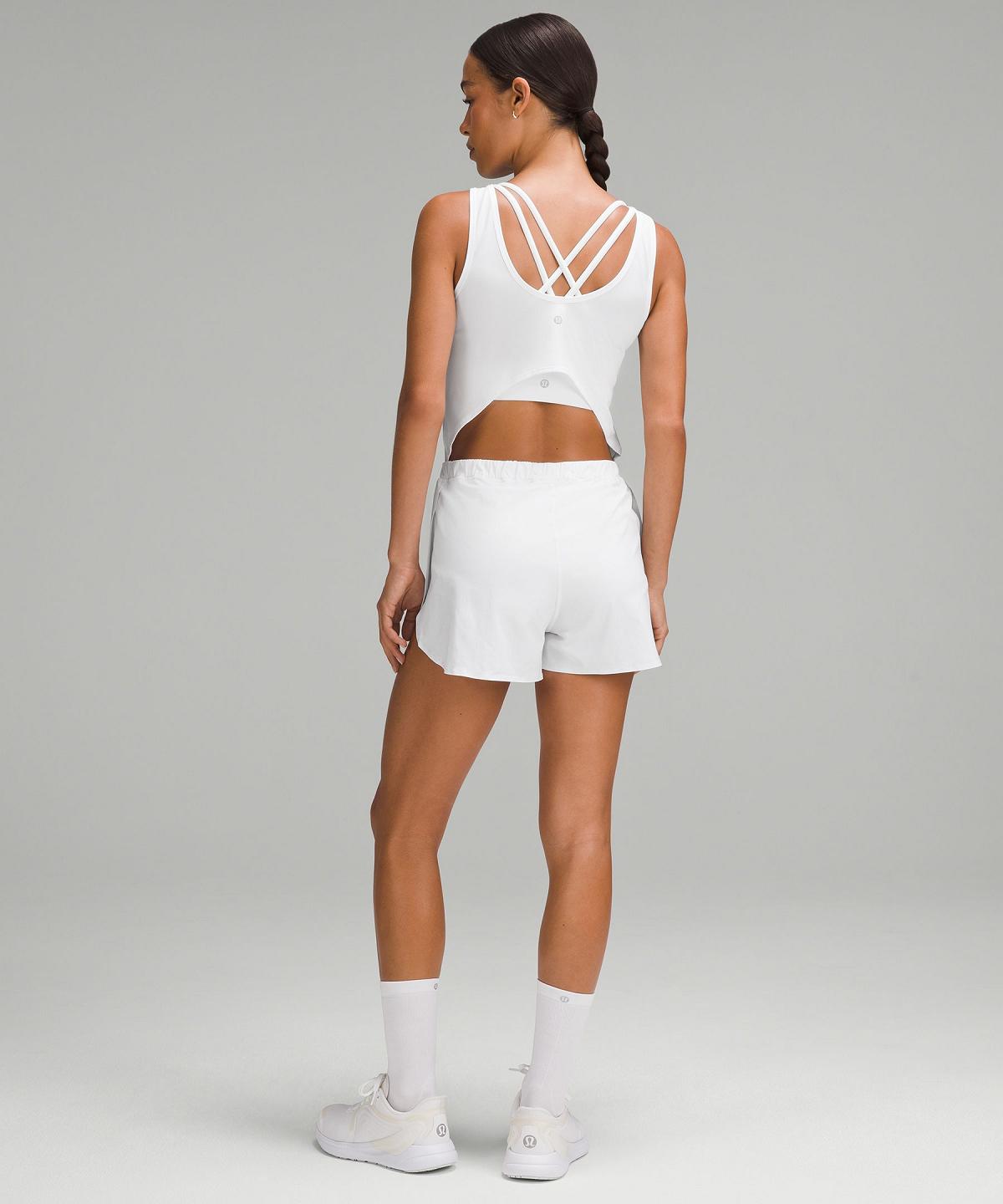 White Women Lululemon Open-Back Running Romper 3" Jumpsuit | AU_LuLu14587