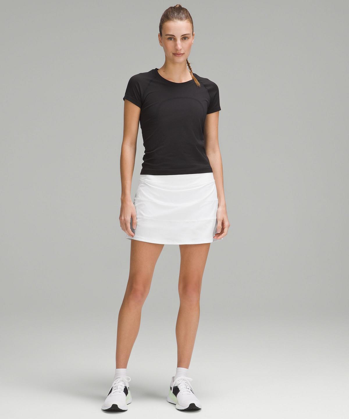 White Women Lululemon Pace Rival Mid-Rise Skirts | AU_LuLu29704