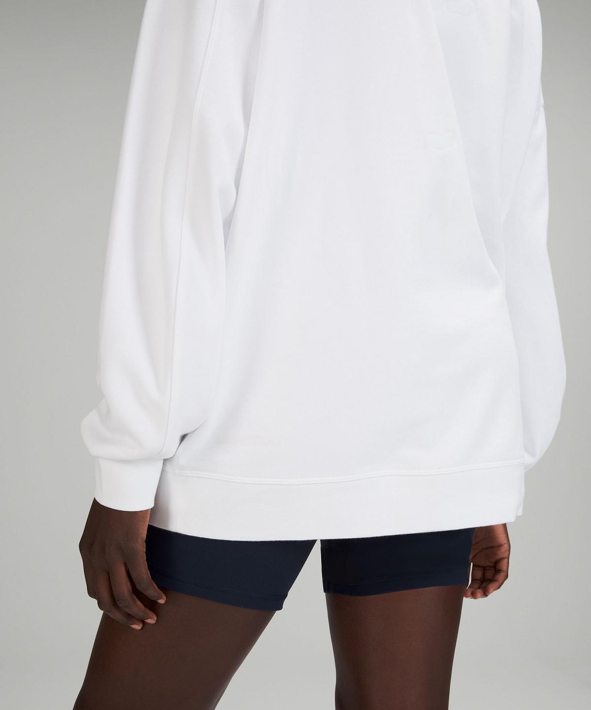 White Women Lululemon Perfectly Oversized Crew Hoodies & Sweatshirts | AU_LuLu12052