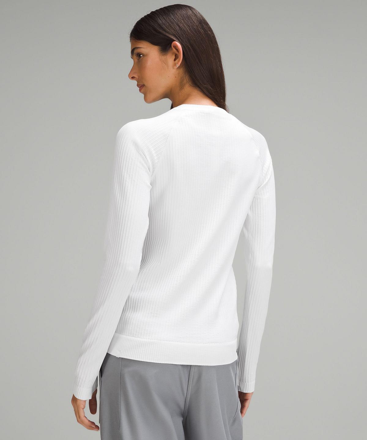 White Women Lululemon Rest Less Pullover Long Sleeve Shirts | AU_LuLu85787