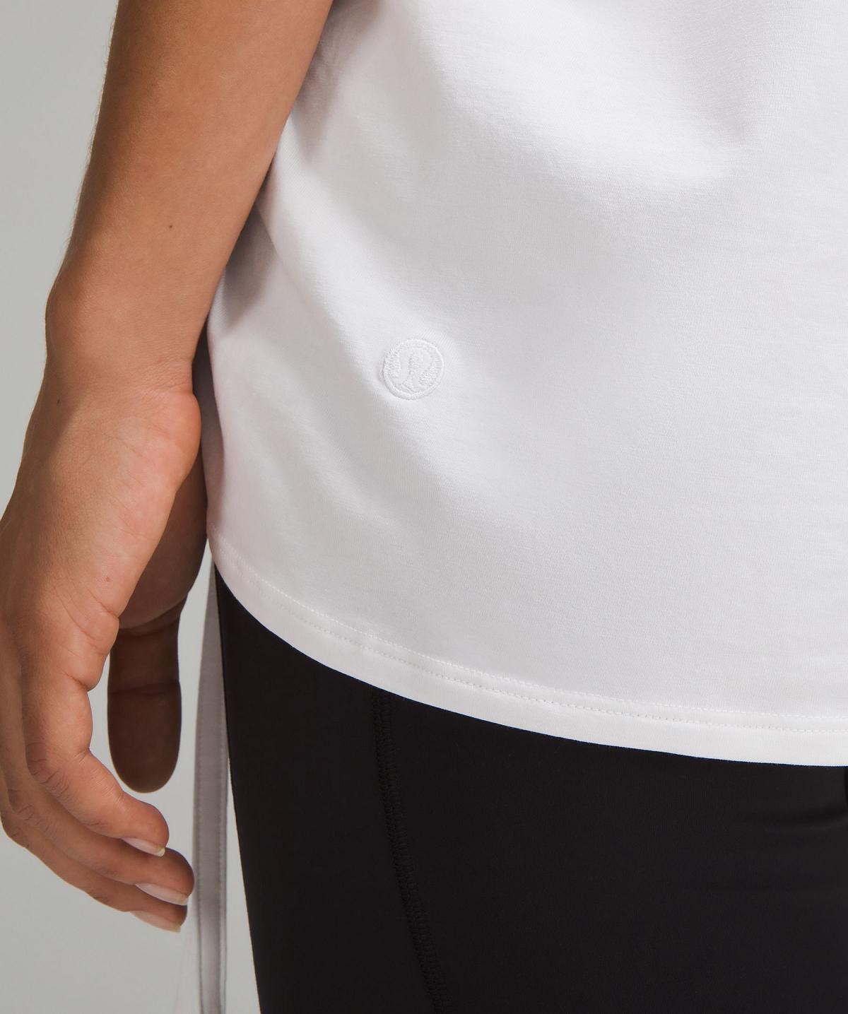 White Women Lululemon Side-Cinch Cotton T-Shirt Shirts | AU_LuLu10215