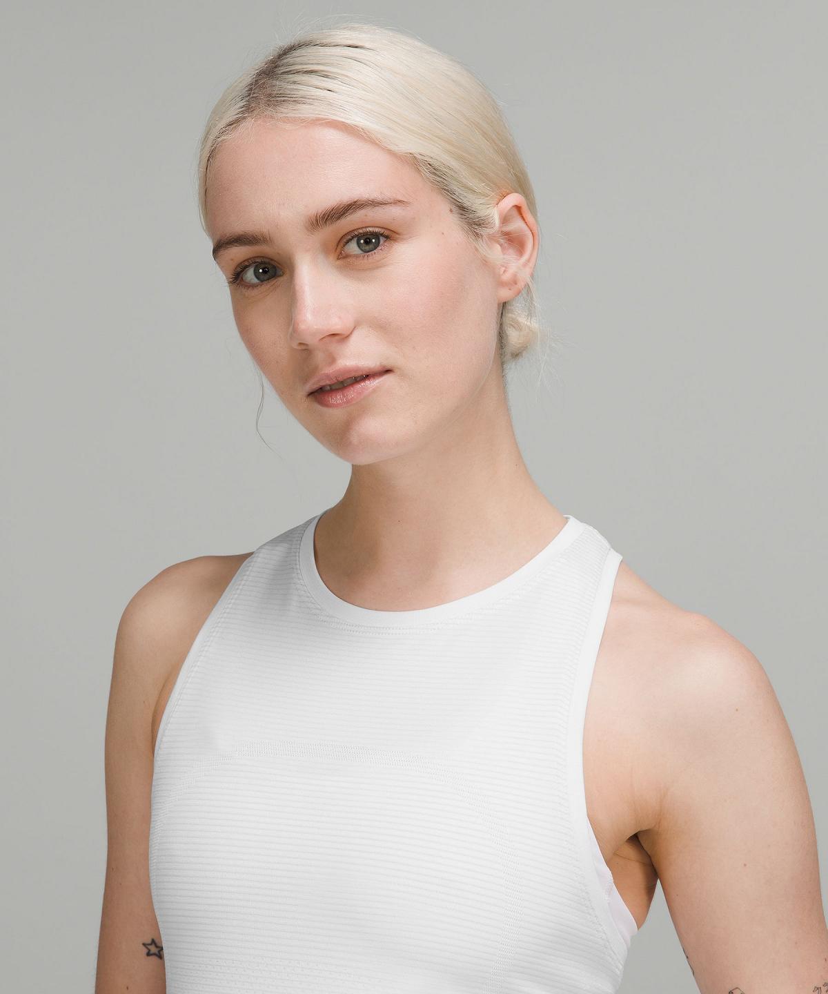 White Women Lululemon Swiftly Tech High-Neck 2.0 Tank Top | AU_LuLu38883