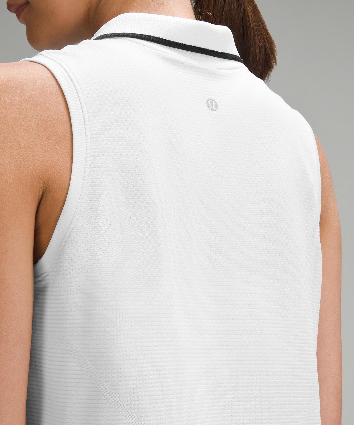 White Women Lululemon Swiftly Tech Sleeveless Polo Shirts | AU_LuLu83926