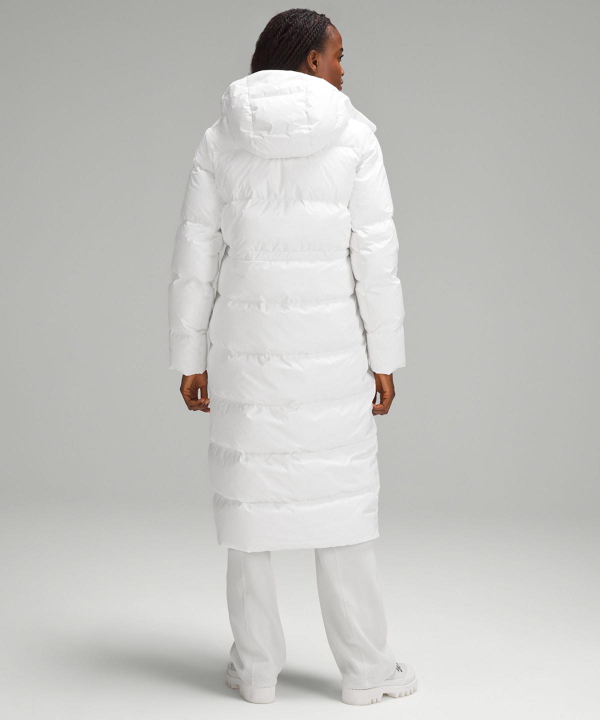 White Women Lululemon Wunder Puff Long Coats & Jackets | AU_LuLu80683