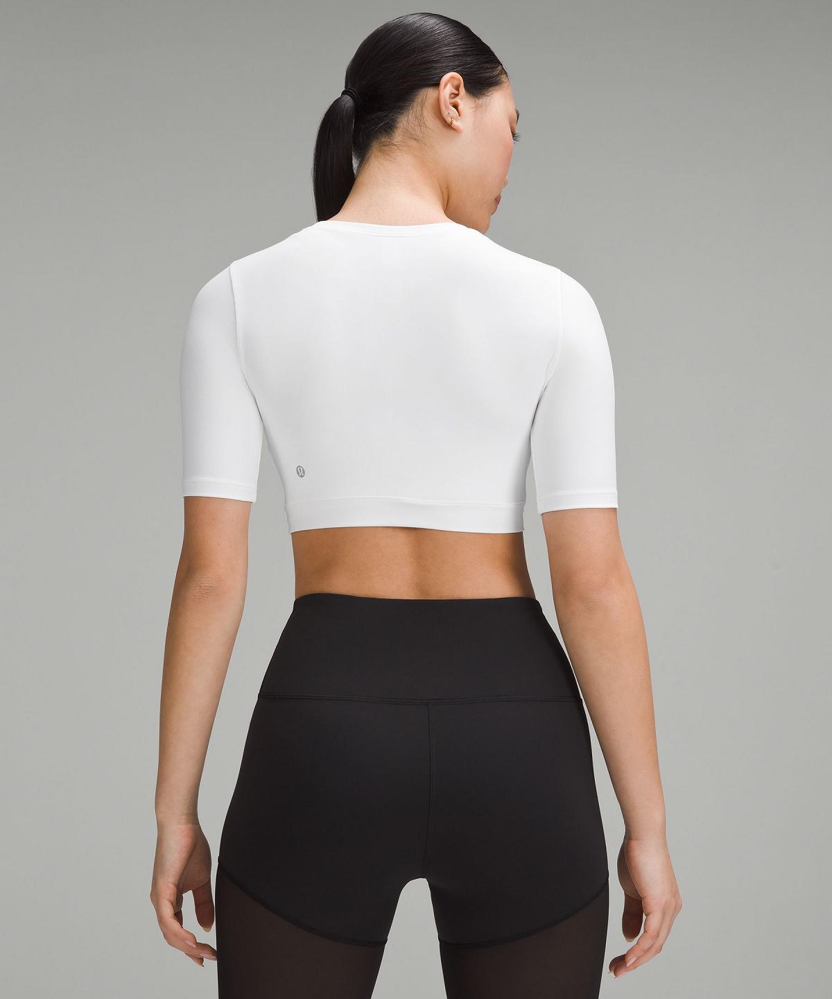 White Women Lululemon Wunder Train Super-Cropped T Shirts | AU_LuLu91892