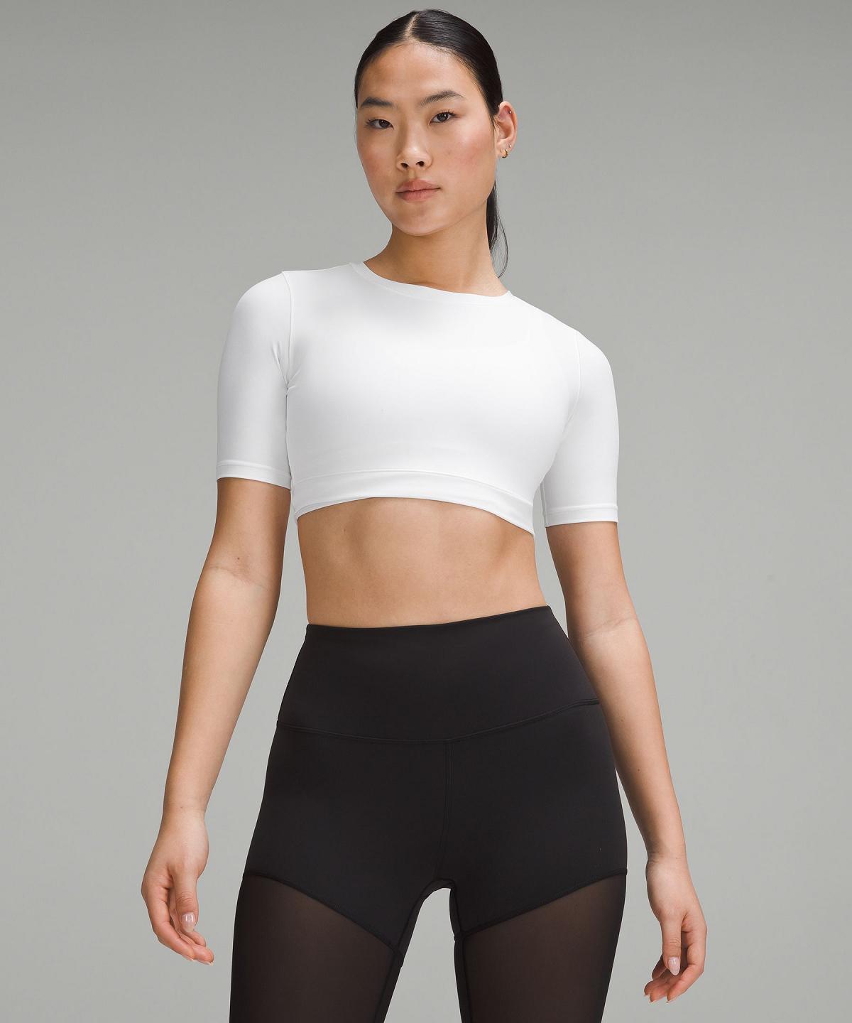 White Women Lululemon Wunder Train Super-Cropped T Shirts | AU_LuLu91892