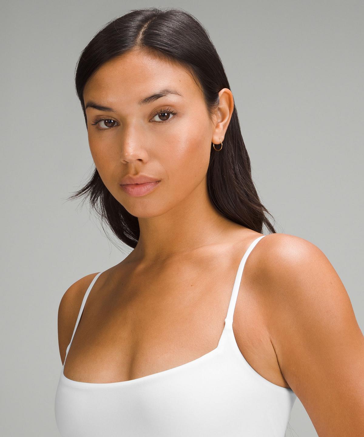 White Women Lululemon Wundermost Ultra-Soft Nulu Square-Neck Spaghetti-Strap Bodysuit Tank Top | AU_LuLu13277