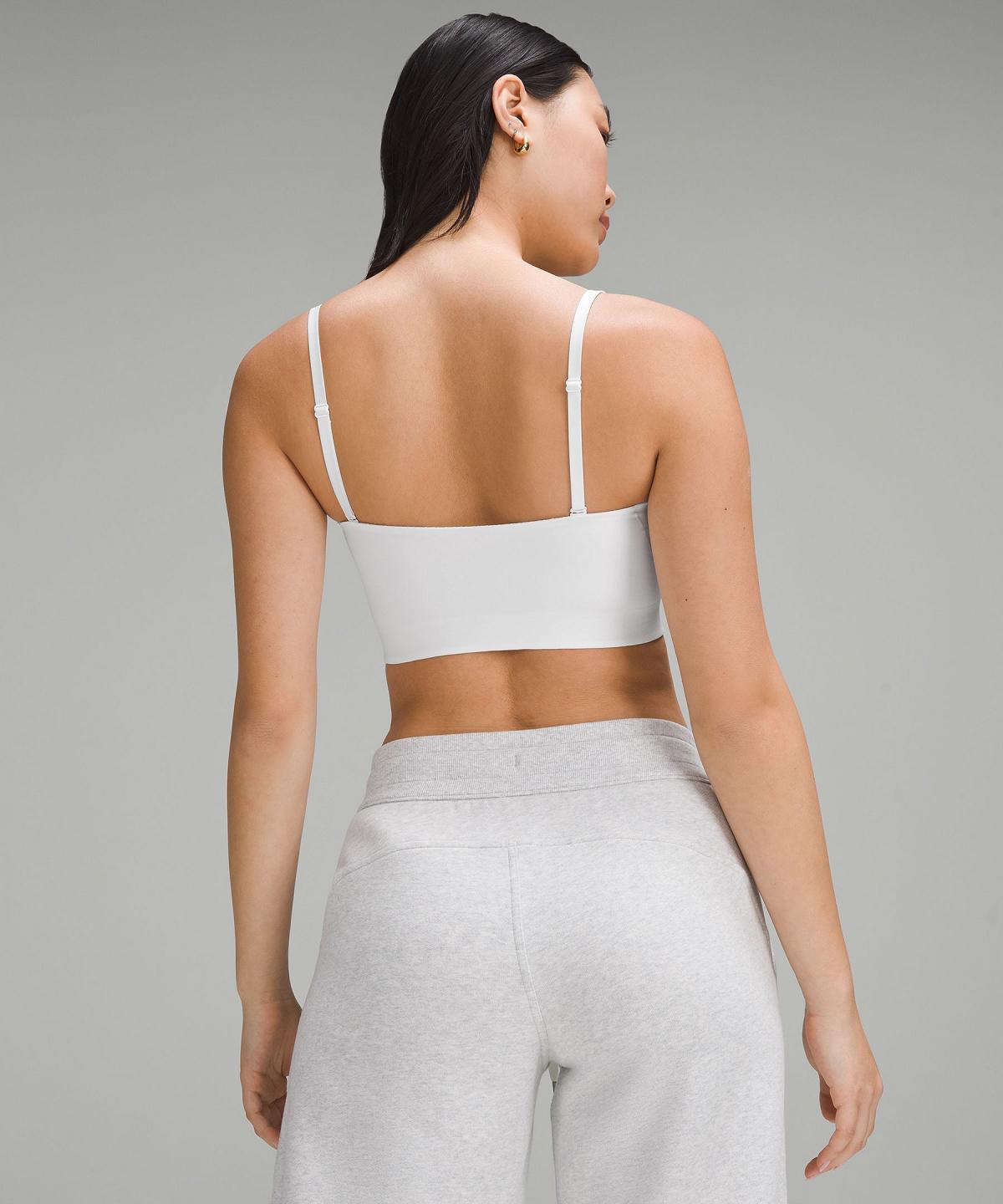 White Women Lululemon Wundermost Ultra-Soft Nulu Bandeaulette Sports Bra | AU_LuLu60063