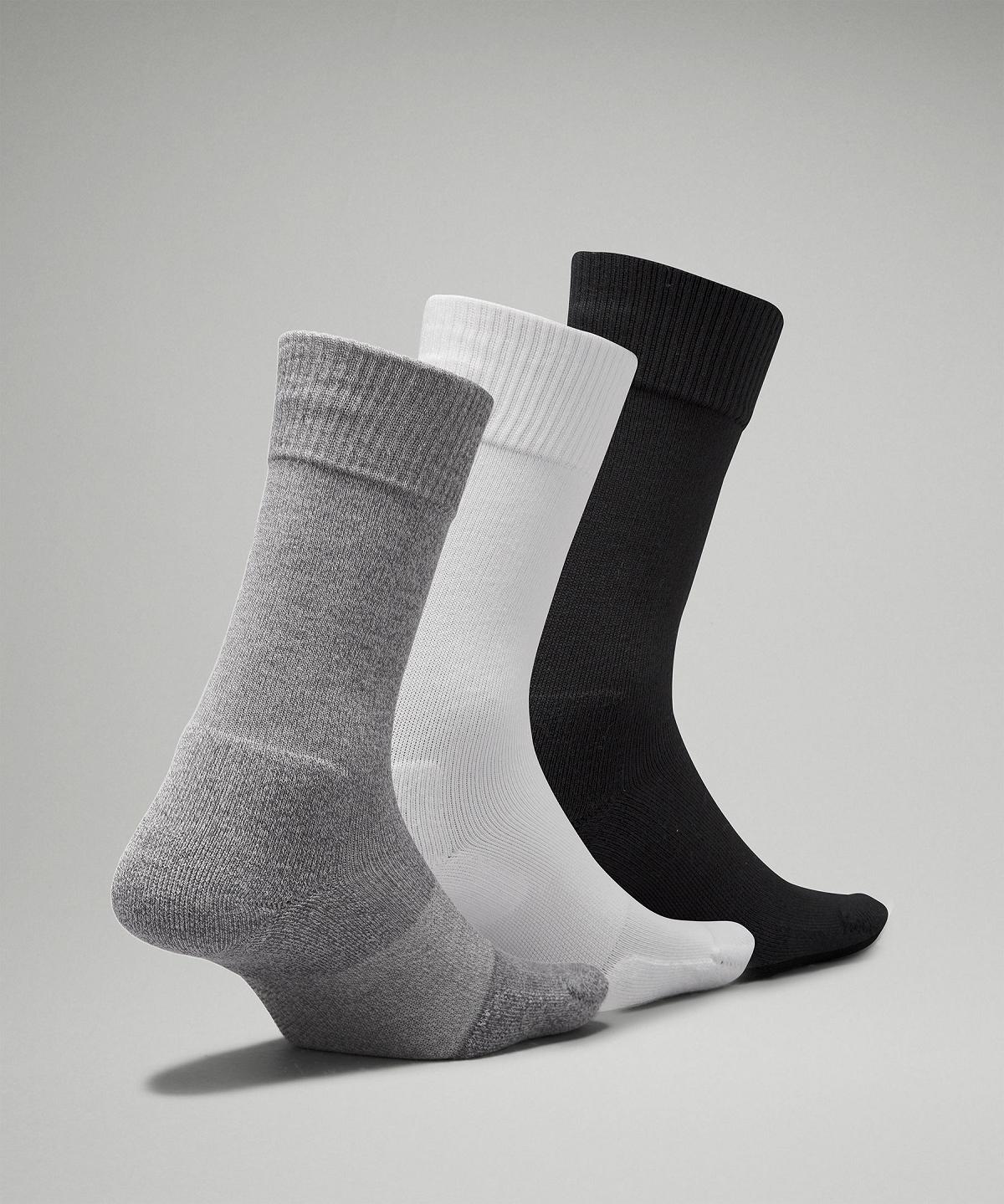 White / Grey / Black Women Lululemon Daily Stride Comfort Crew Socks | AU_LuLu51058