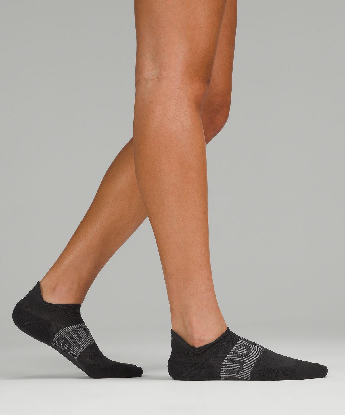 White / Grey / Black Women Lululemon Power Stride Tab Socks | AU_LuLu63864