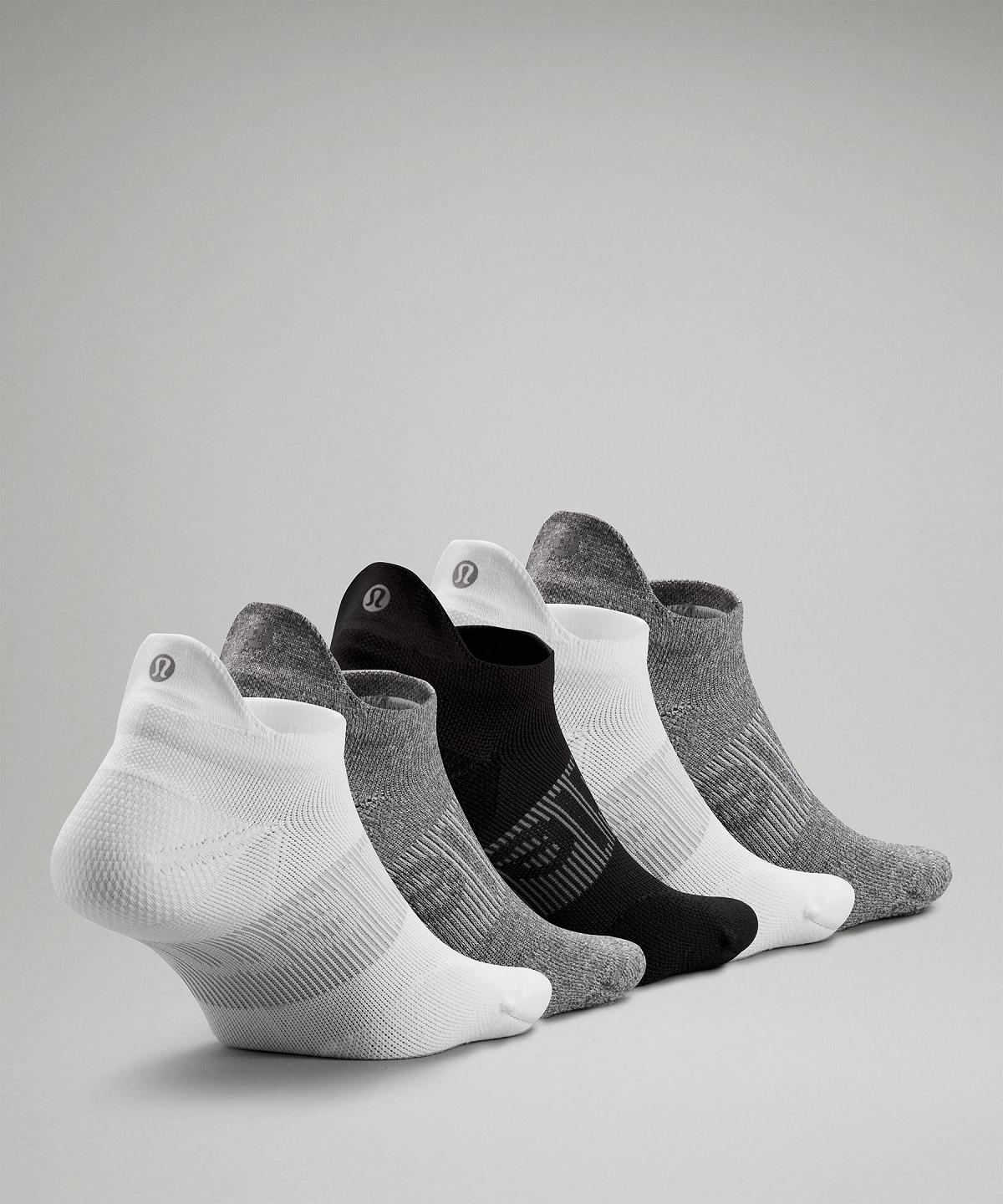 White / Grey / Black Women Lululemon Power Stride Tab Socks | AU_LuLu63864