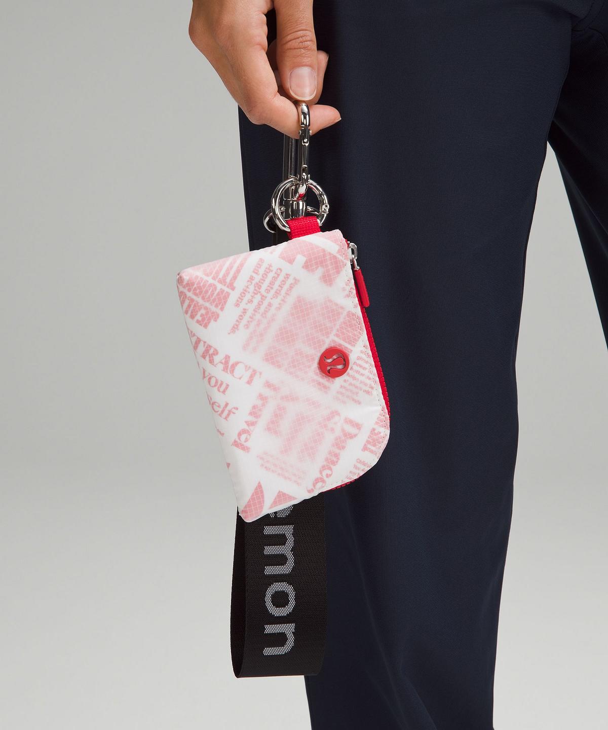 White / Red Bag Lululemon Clippable Card Pouch Wallets & Pouches | AU_LuLu96279