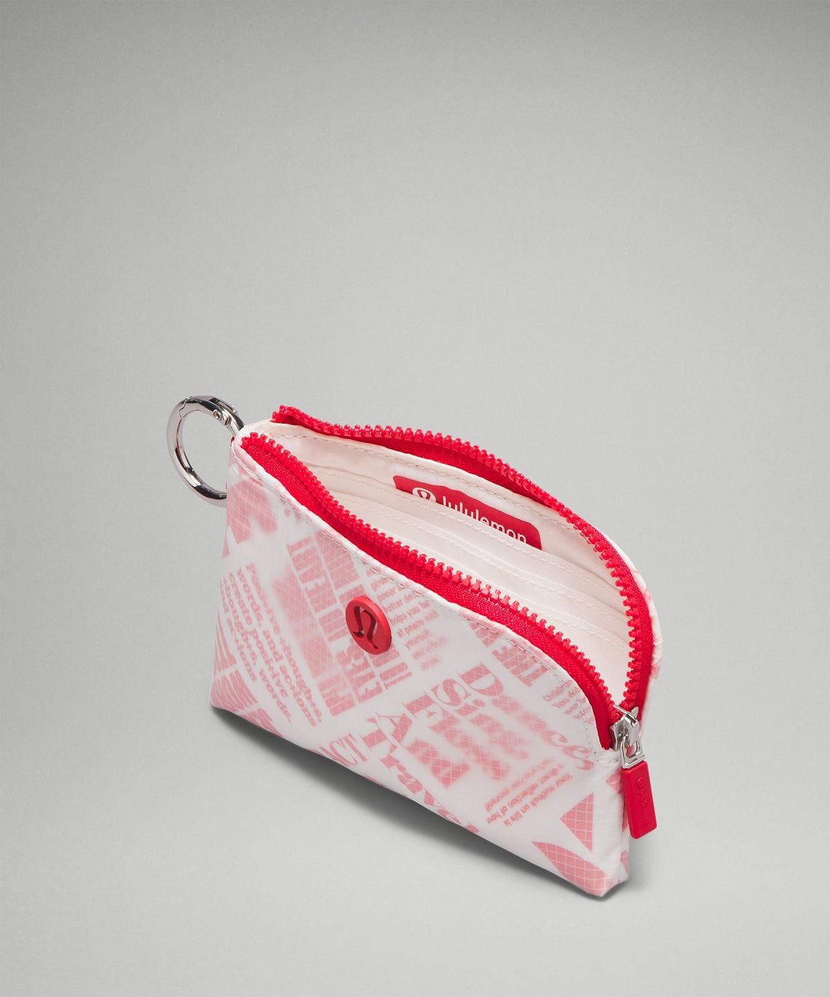 White / Red Bag Lululemon Clippable Card Pouch Wallets & Pouches | AU_LuLu96279