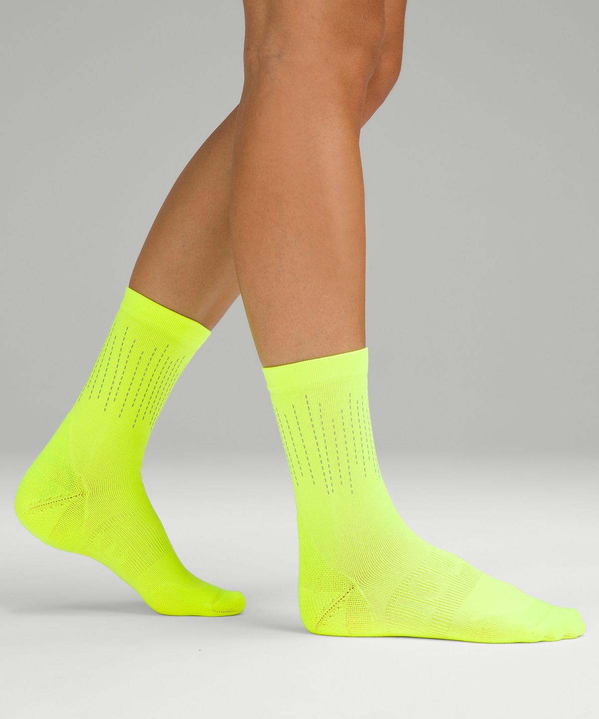 Yellow Women Lululemon Power Stride Crew Socks | AU_LuLu10303