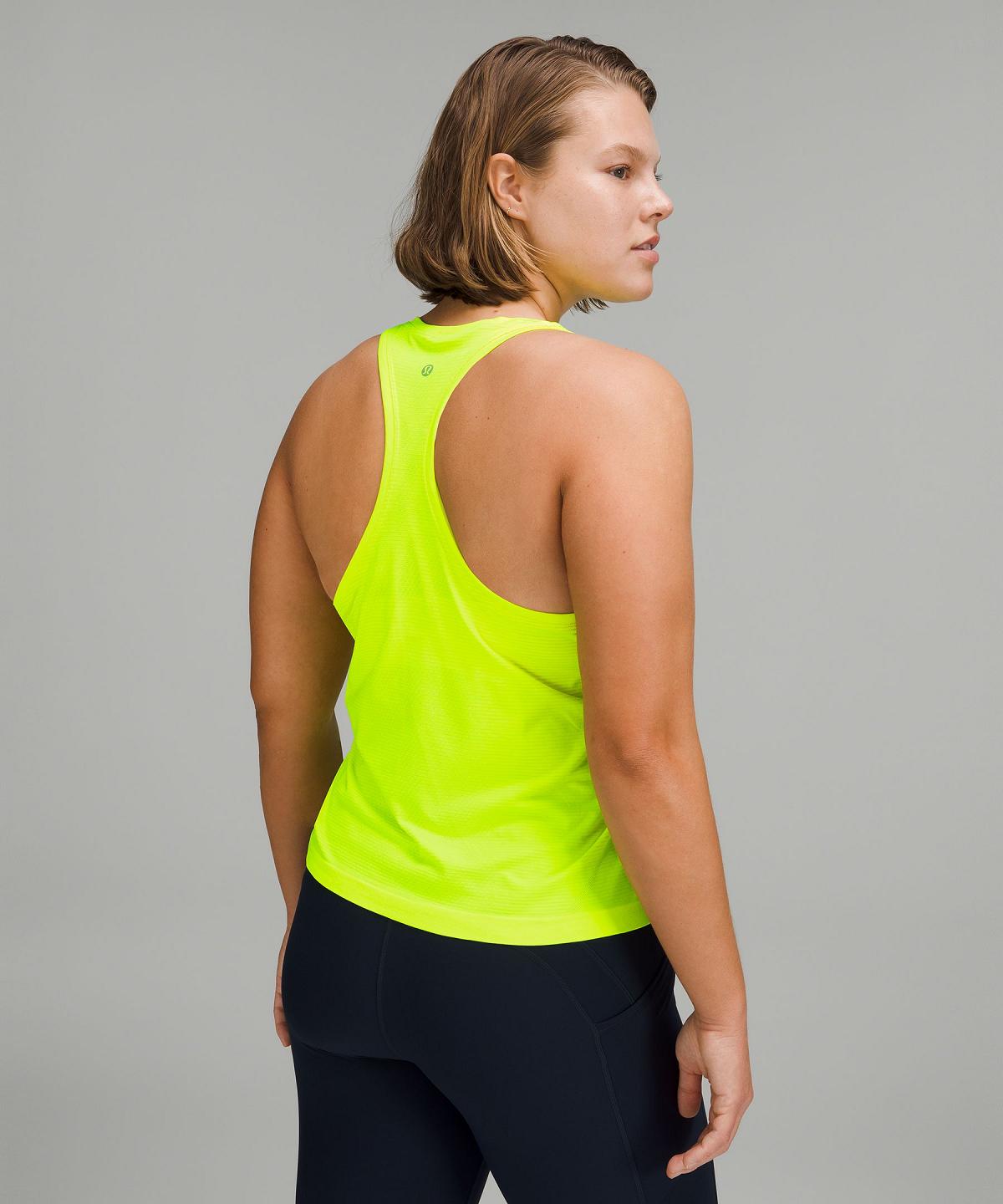 Yellow Women Lululemon Swiftly Tech High-Neck 2.0 Shirts | AU_LuLu92770